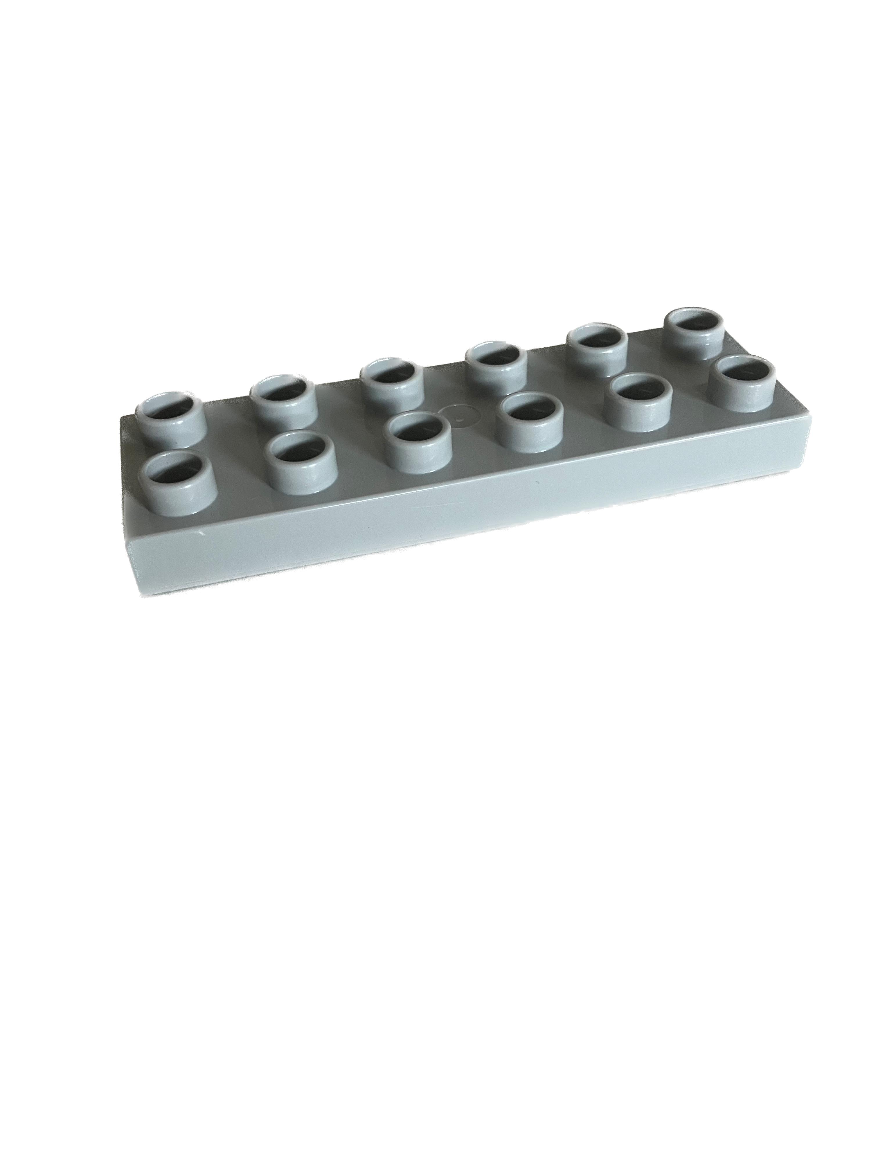 Lego Duplo kostka sv. šedá 6x2 úzká